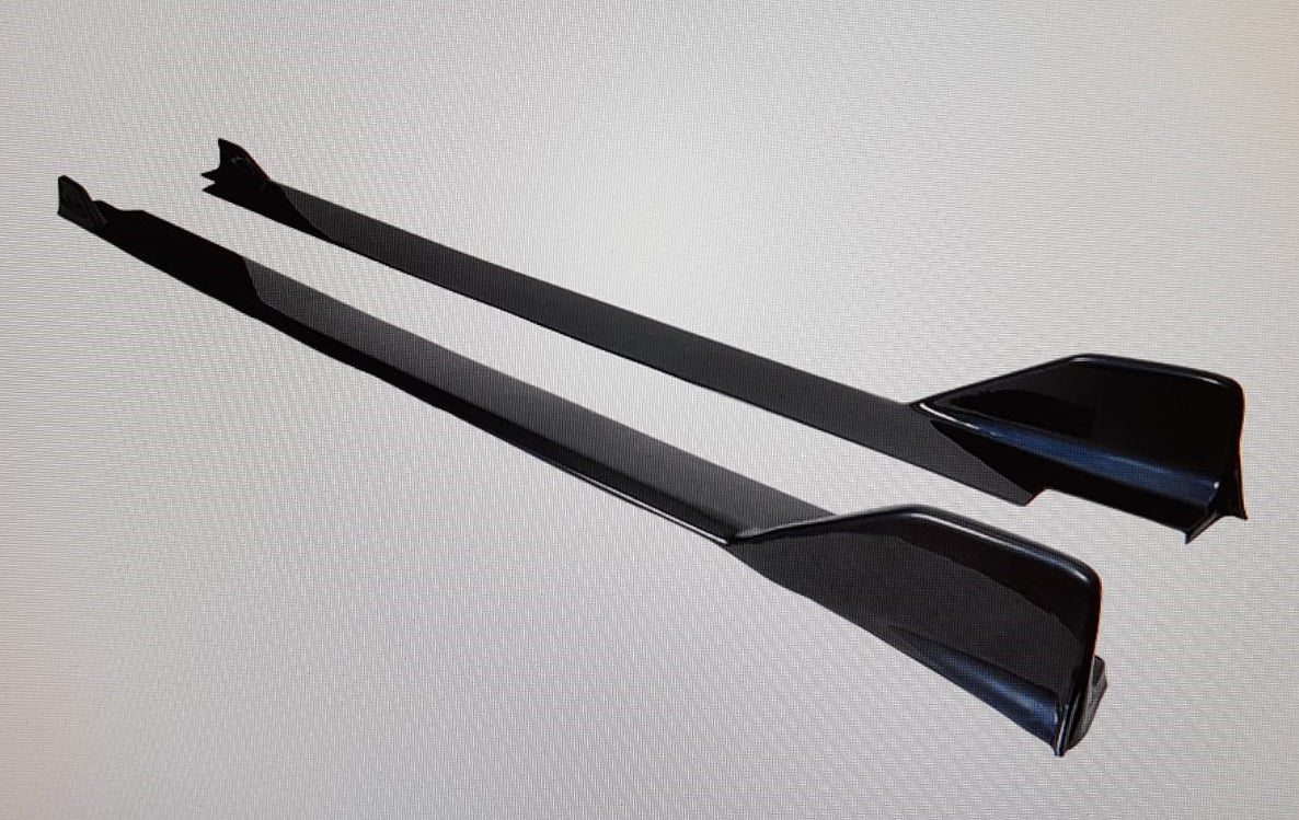 SEAT LEON 5F SPOILER FR SPOILER LATERALI SOTTO MINIGONNA ABS NERO SPLITTER BAFFO