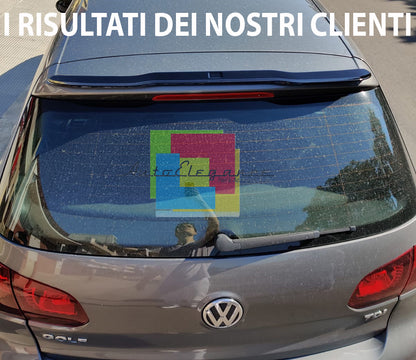 VW GOLF 6 VI 2008-2012 SPOILER TETTO POSTERIORE AGGIUNTIVO GTI LOOK ABS NERO