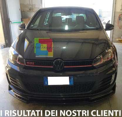 VW GOLF 6 GTI SOTTO PARAURTI ANTERIORE IN ABS LOOK SPORTIVO NERO SPLITTER