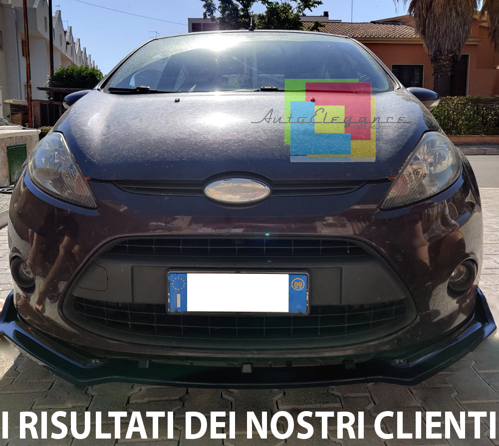FORD FIESTA MK7 2008-2012 SPLITTER SPOILER SOTTO PARAURTI ANTERIORE ABS NERO RS