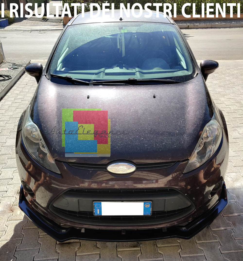 FORD FIESTA MK7 2008-2012 SPLITTER SPOILER SOTTO PARAURTI ANTERIORE ABS NERO RS