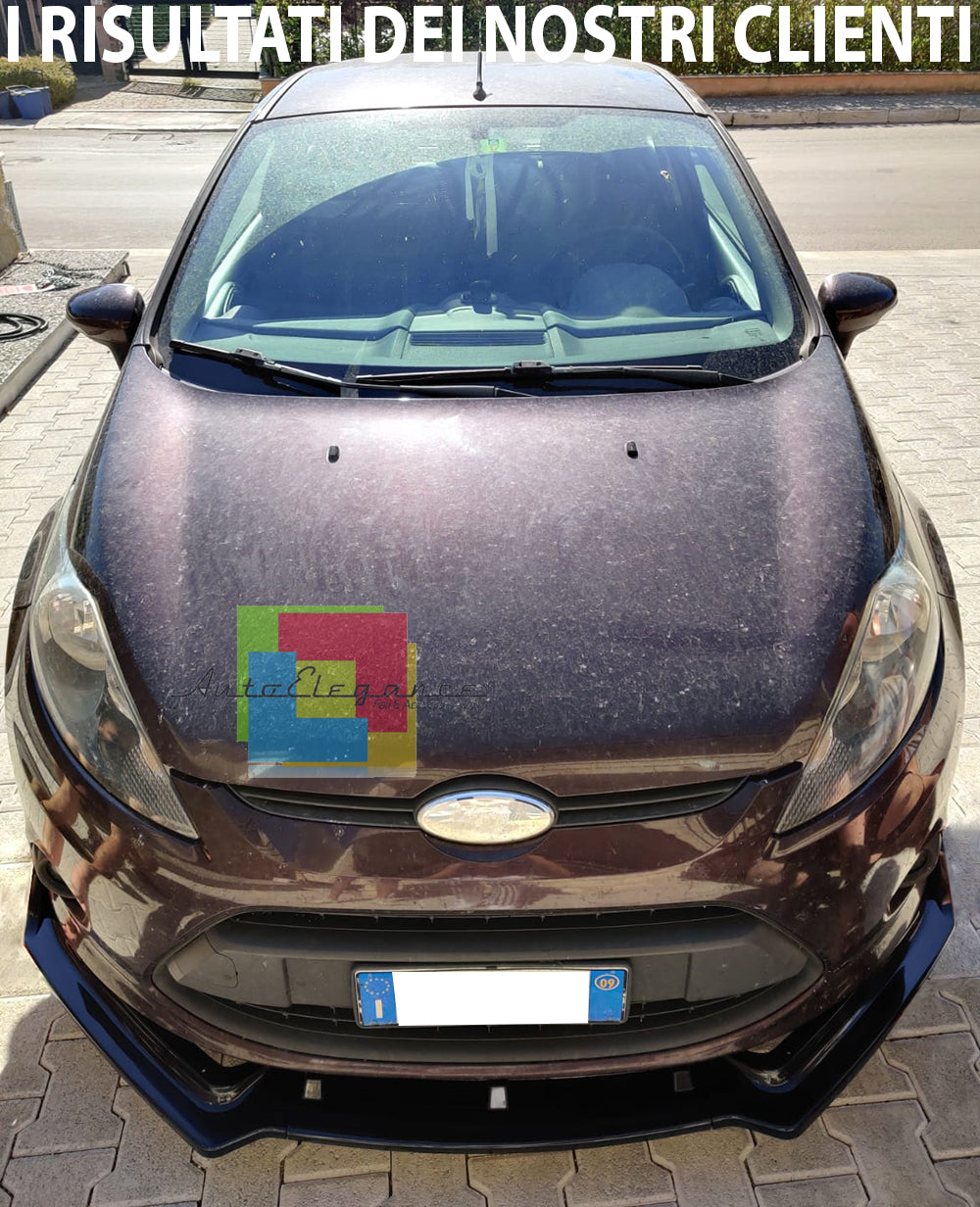 FORD FIESTA MK7 2008-2012 SPLITTER SPOILER SOTTO PARAURTI ANTERIORE ABS NERO RS