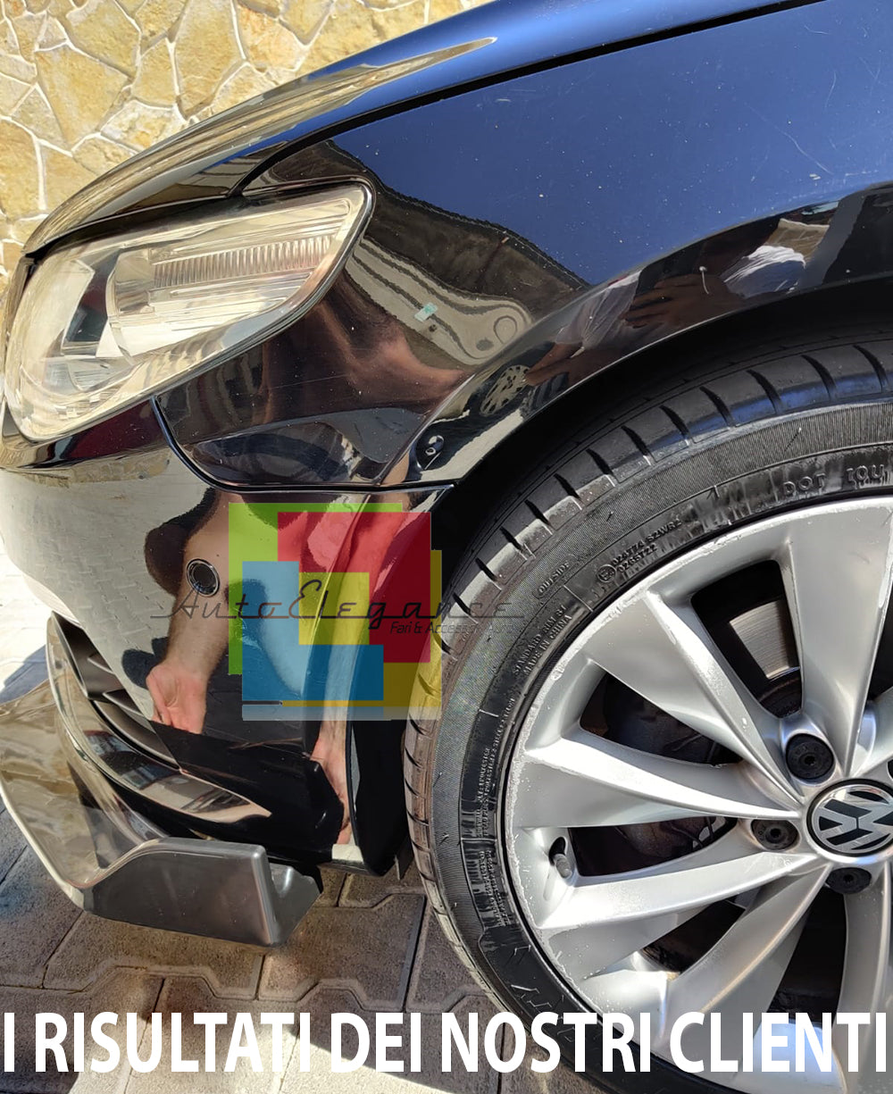 VW PASSAT CC 2008-2012 LAMA SOTTO PARAURTI ANTERIORE ABS NERO LUCIDO SPLITTER