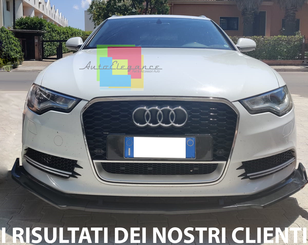 AUDI A6 4G 2011-2015 SOTTO PARAURTI ANTERIORE SPOILER ABS / PLASTIC NERO LAMA AUTOELEGANCERICAMBI