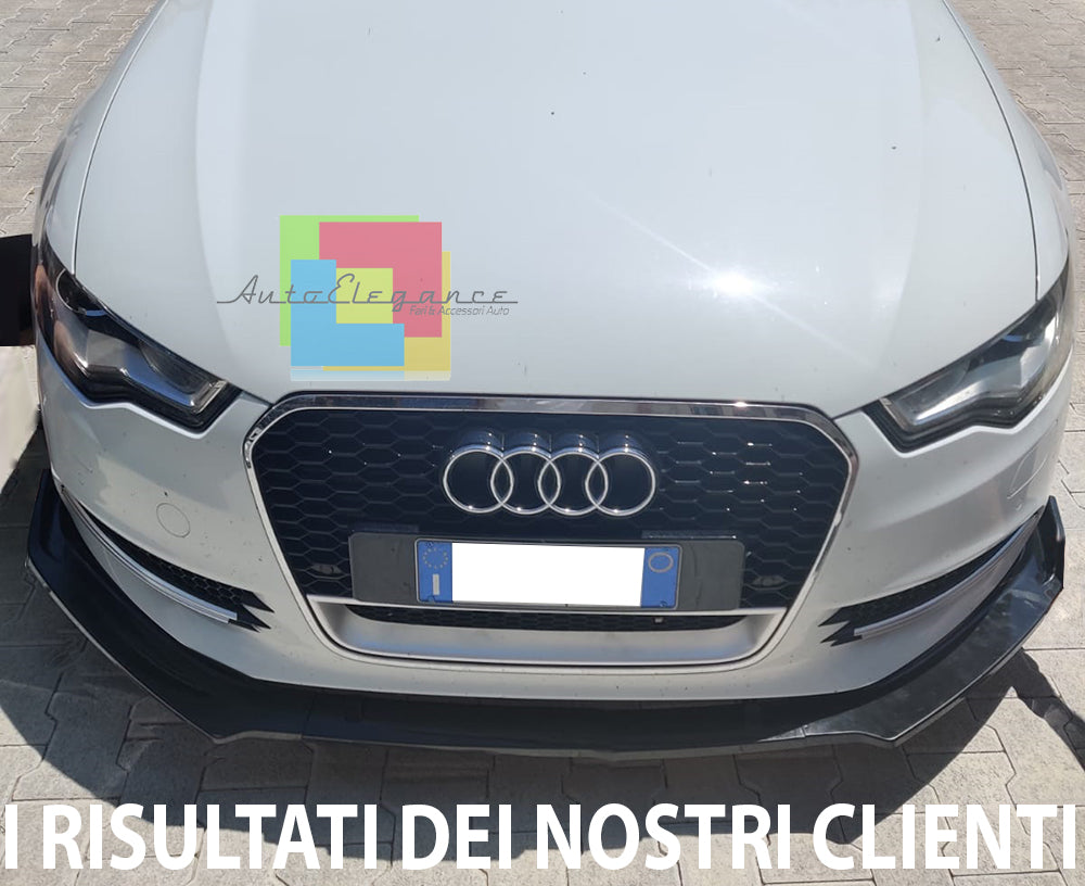 AUDI A6 4G 2011-2015 SOTTO PARAURTI ANTERIORE SPOILER ABS / PLASTIC NERO LAMA AUTOELEGANCERICAMBI