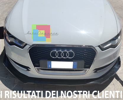 AUDI A6 4G 2011-2015 SOTTO PARAURTI ANTERIORE SPOILER ABS / PLASTIC NERO LAMA AUTOELEGANCERICAMBI