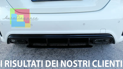 MERCEDES CLASSE A W176 2012-2018 DIFFUSORE NERO LOOK AMG A45 IN ABS / PLASTIC