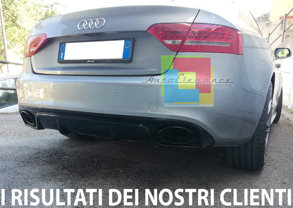 AUDI A5 COUPE 2007-2011 SPOILER DIFFUSORE RS5 POSTERIORE PER PARAURTI SLINE -1 AUTOELEGANCERICAMBI