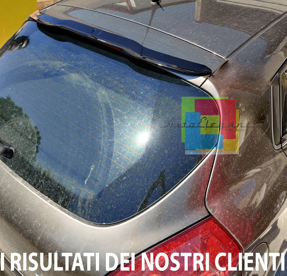 FIAT BRAVO II 2006-2016 SPOILER TETTO POSTERIORE AGGIUNTIVO ABS NERO LUCIDO