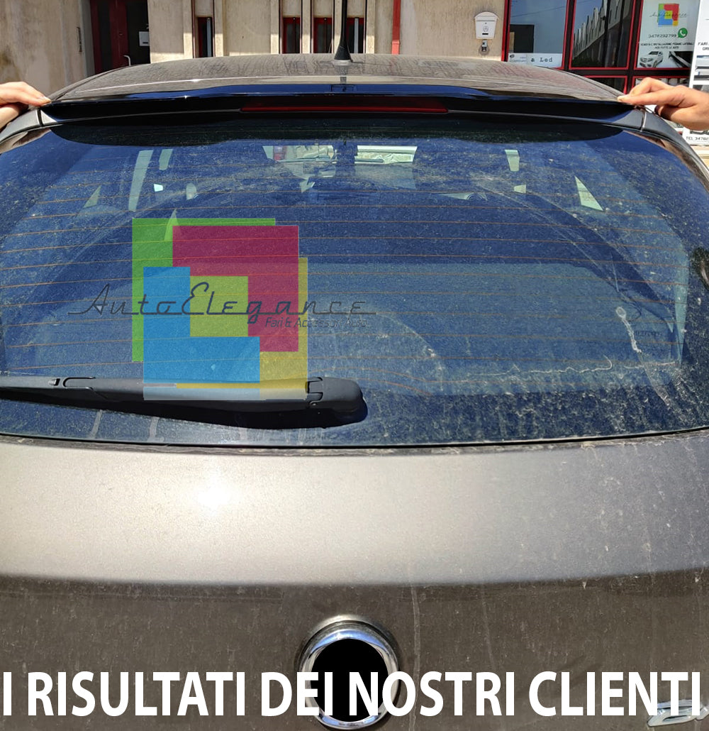 FIAT BRAVO II 2006-2016 SPOILER TETTO POSTERIORE AGGIUNTIVO ABS NERO LUCIDO