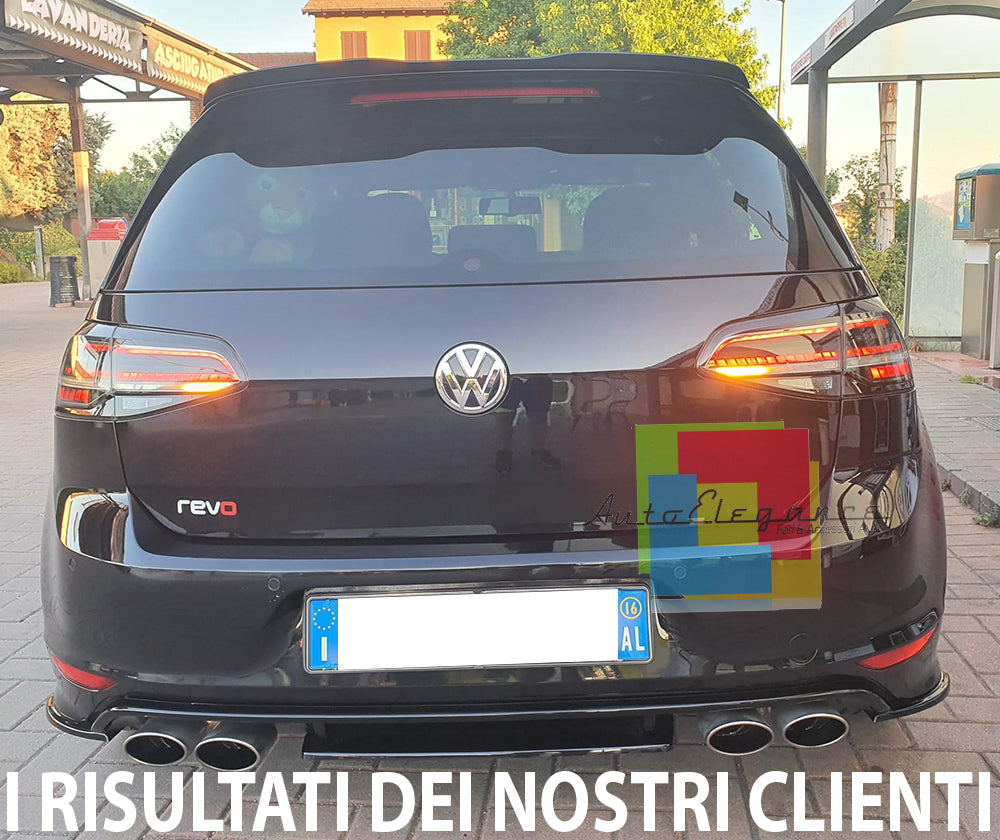 VW GOLF 7 VII DAL 2012-2019 FARI POSTERIORI FRECCIA LED DINAMICI NERI