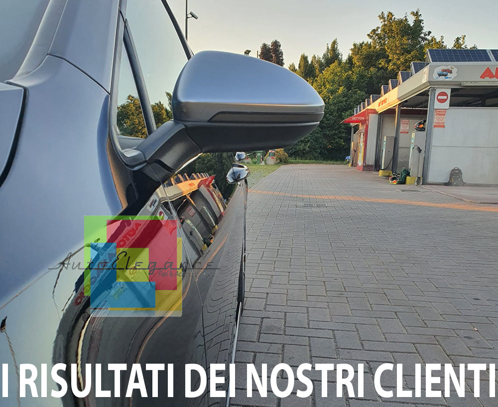 CALOTTE SPECCHI SATINATE GTI R LINE COPERTURE SPECCHIETTI VW GOLF 7 2012+ AUTOELEGANCERICAMBI