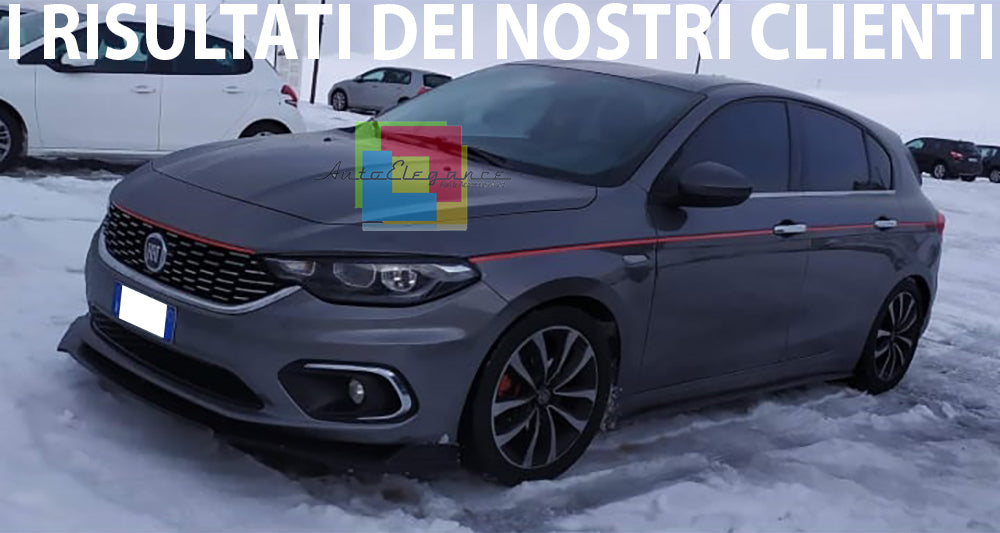 LAMA SOTTO PARAURTI ANTERIORE FIAT TIPO ABS SPORTIVO NERO LIP SPOILER