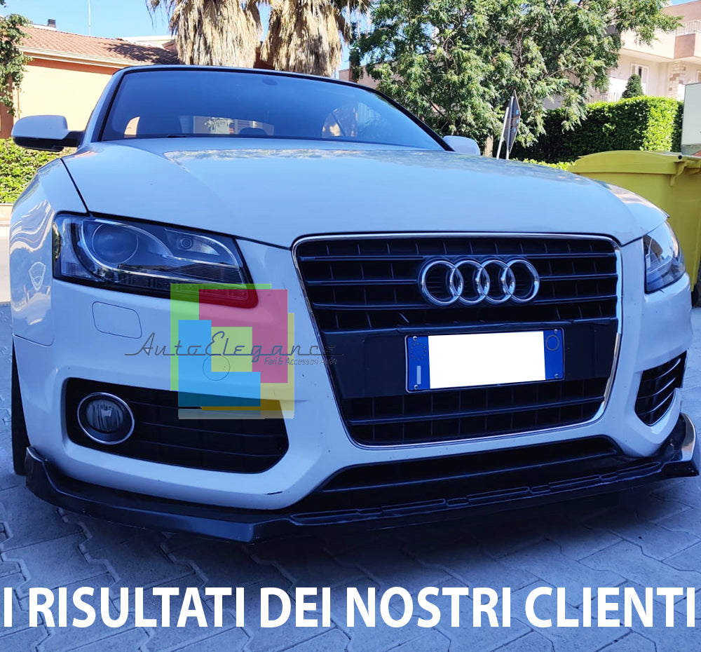 AUDI A5 COUPE SPORTBACK SOTTO PARAURTI ANTERIORE SPOILER ABS NERO SPLITTER AUTOELEGANCERICAMBI