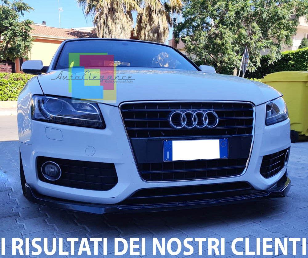 AUDI A5 COUPE SPORTBACK SOTTO PARAURTI ANTERIORE SPOILER ABS NERO SPLITTER AUTOELEGANCERICAMBI