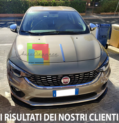 FIAT TIPO 2015+ SPLITTER SOTTO PARAURTI ANTERIORE IN ABS LABBRO SPORTIVO NERO