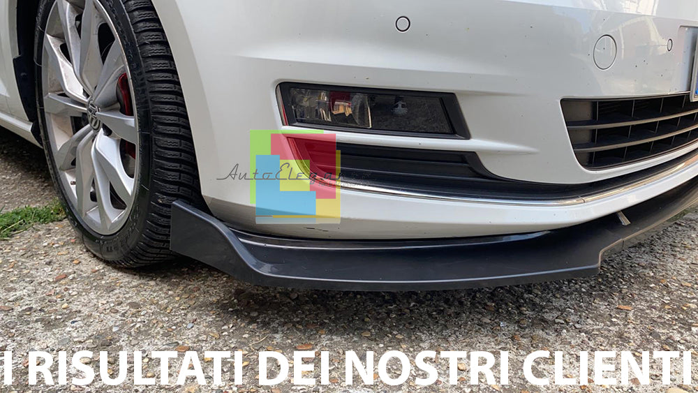 VW GOLF 7.5 & 7 2012-2019 SOTTO PARAURTI ANTERIORE LOOK SPORTIVO ABS NERO