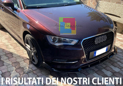 GRIGLIA ANTERIORE NO LOGO PER AUDI A3 8V 2012-2015 CALANDRA RS3 NIDO D&apos;APE