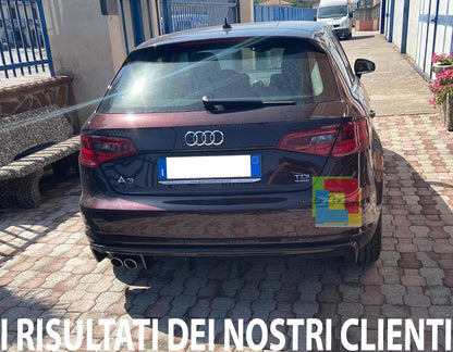 UNDER BUMPER AUDI A3 8V SPORTBACK 2012-2015 RS3 DIFFUSER TOP QUALITY ABS -