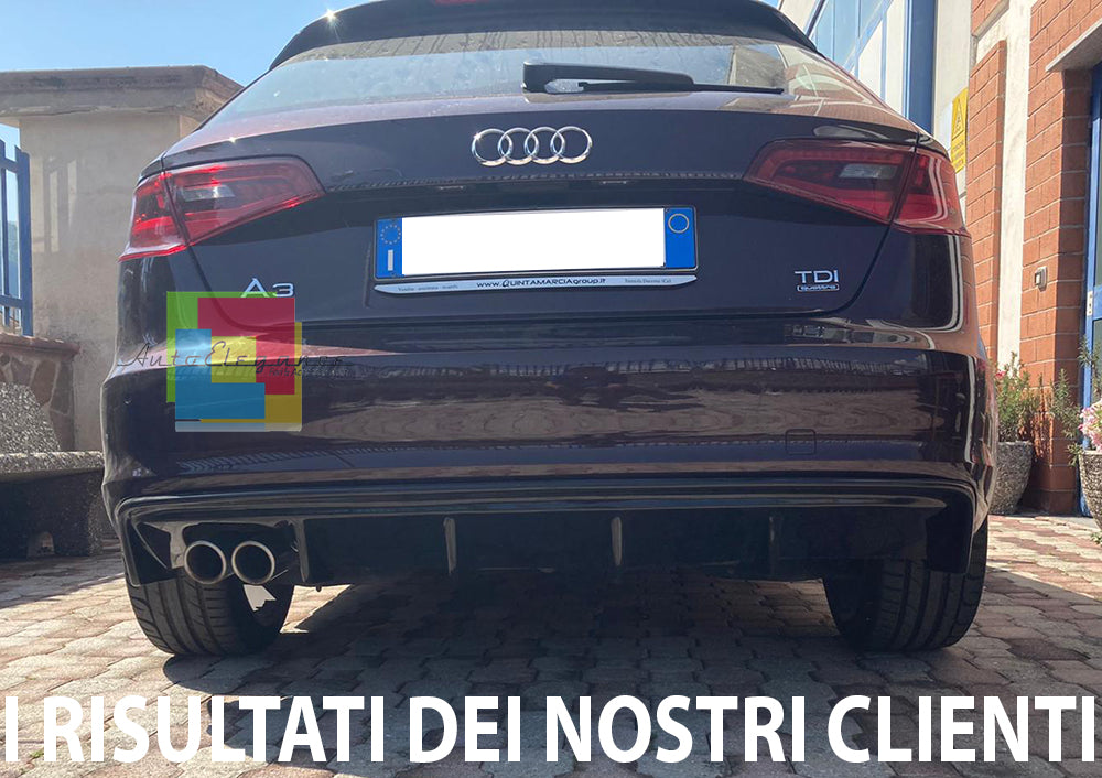 UNDER BUMPER AUDI A3 8V SPORTBACK 2012-2015 RS3 DIFFUSER TOP QUALITY ABS -