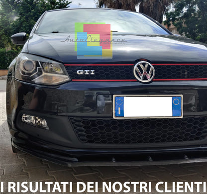 VW POLO 6R 6C GTI SPLITTER UNDER FRONT BUMPER SPOILER ABS BLACK