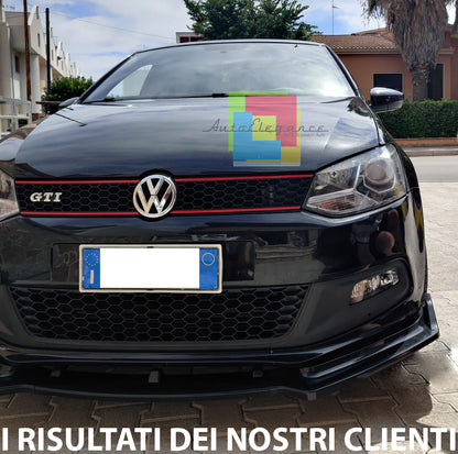 VW POLO 6R 6C GTI 2009-2017 SPLITTER SPOILER SOTTO PARAURTI ANTERIORE ABS LAMA