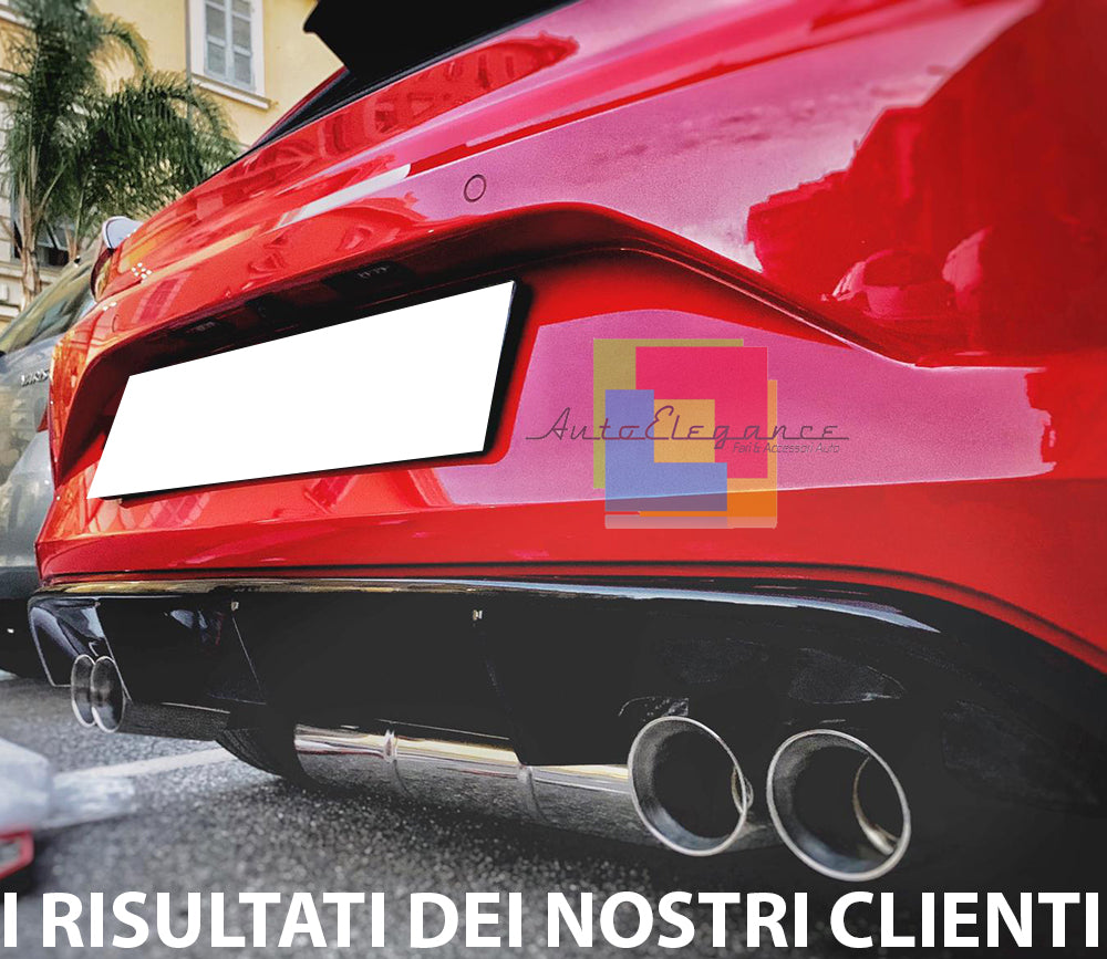 VW SCIROCCO 2015-2017 DIFFUSORE SOTTO PARAURTI POSTERIORE LOOK RLINE