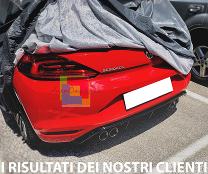 VW SCIROCCO 2015-2017 DIFFUSORE SOTTO PARAURTI POSTERIORE LOOK RLINE