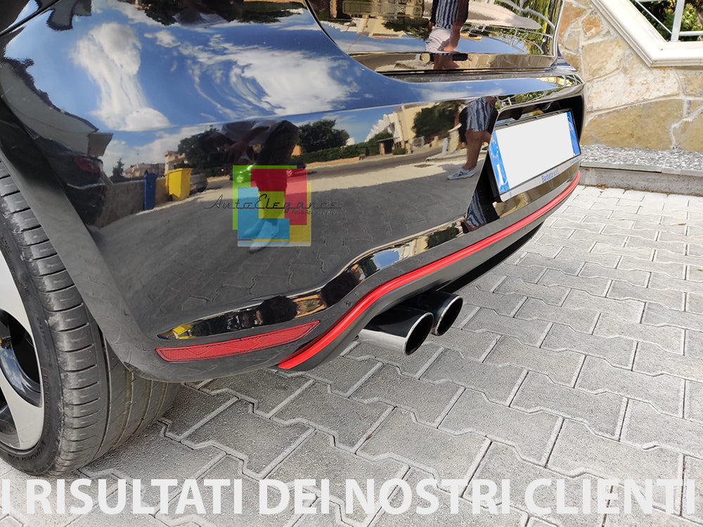 Profilo Rosso Adesivo Per Dam Anteriore + Posteriore Alfa Romeo - Foto 7