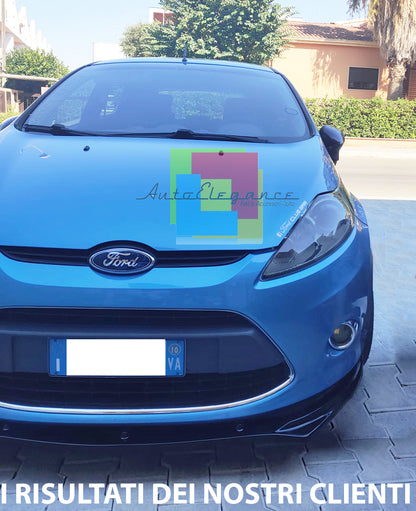 FORD FIESTA MK7 2008 TO 2012 LIP SPOILER UNDER FRONT BUMPER ABS BLACK .-