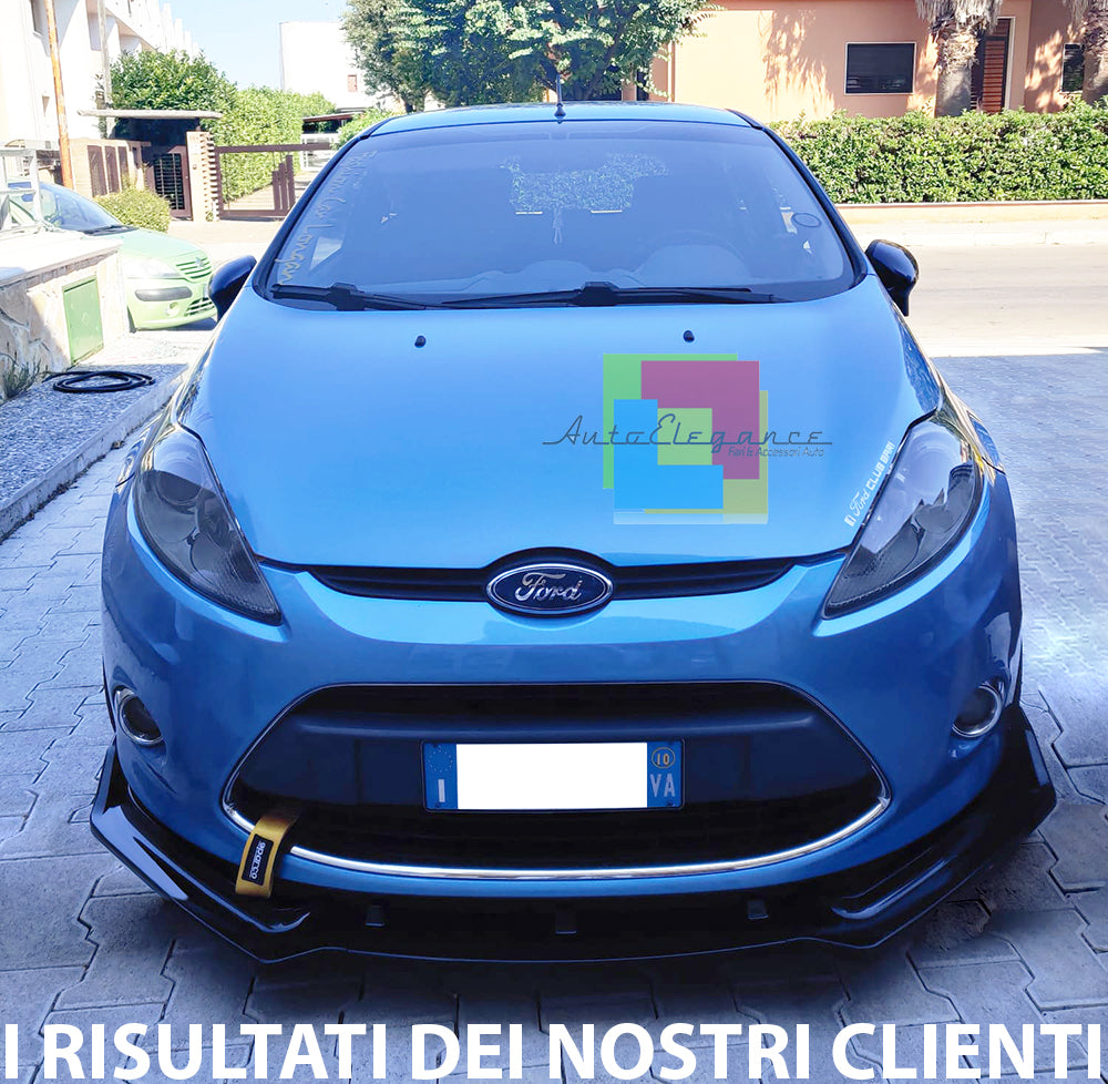 FORD FIESTA MK7 2008-2012 SPLITTER SPOILER SOTTO PARAURTI ANTERIORE ABS NERO RS