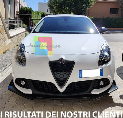 ALFA ROMEO GIULIETTA SPLITTER SPOILER SOTTO PARAURTI ANTERIORE ABS NERO LUCIDO AUTOELEGANCERICAMBI