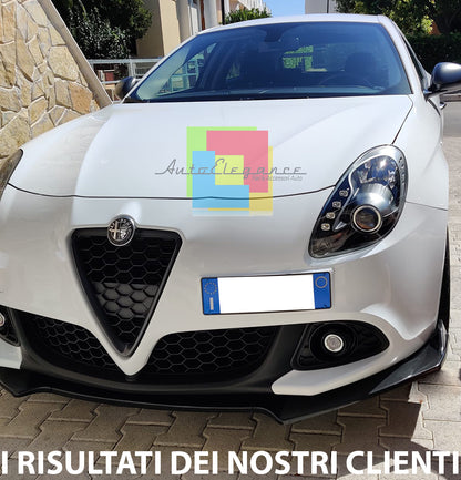 ALFA ROMEO GIULIETTA SPLITTER SOTTO PARAURTI ANTERIORE ABS NERO LUCIDO 3 PEZZI AUTOELEGANCERICAMBI