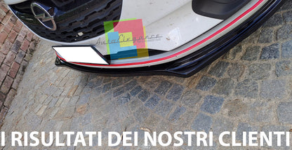 OPEL CORSA E 2014+ SOTTO PARAURTI ANTERIORE ABS NERO LUCIDO LIP SPLITTER ABS