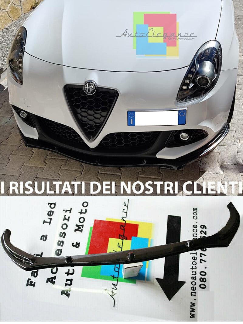 0274 ALFA ROMEO GIULIETTA SPLITTER SPOILER SOTTO PARAURTI ANTERIORE ABS LAMA