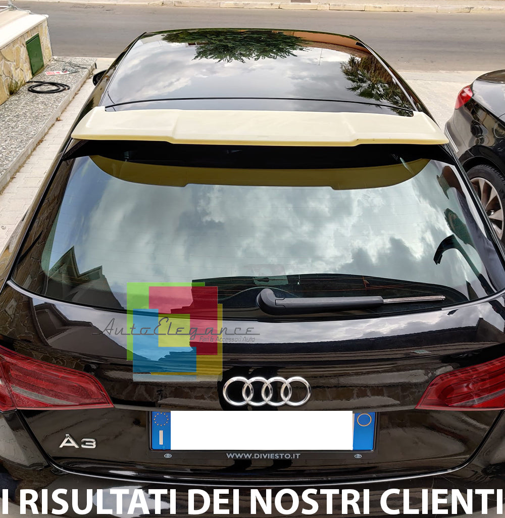 AUDI A3 8V SPORTBACK 5 PORTE DAL 2012+ SPOILER POSTERIORE SUL TETTO ABS S3 / RS3 AUTOELEGANCERICAMBI