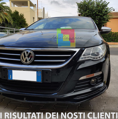 VW PASSAT CC 2008-2012 LAMA SOTTO PARAURTI ANTERIORE ABS NERO SPLITTER