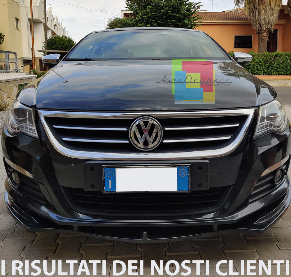 VW PASSAT CC 2008-2012 LAMA SOTTO PARAURTI ANTERIORE ABS NERO SPLITTER