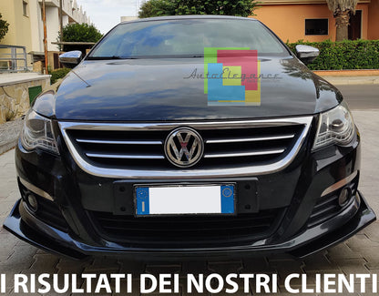 VW PASSAT CC 2008-2012 LABBRO SOTTO PARAURTI ANTERIORE ABS NERO SPLITTER