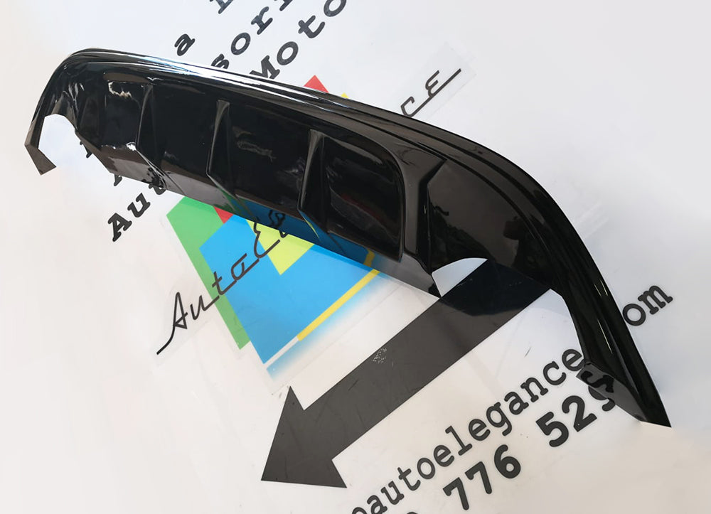 VW GOLF 7 VII 2012-2016 REAR BUMPER DIFFUSER IN ABS TUNING