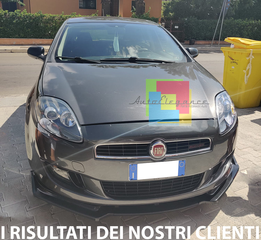 FIAT BRAVO II 2006+ SPLITTER SPOILER SOTTO PARAURTI ANTERIORE ABS NERO