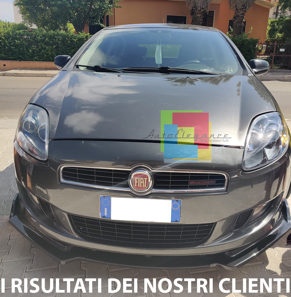 FIAT BRAVO II 2006+ SPLITTER SPOILER SOTTO PARAURTI ANTERIORE ABS NERO