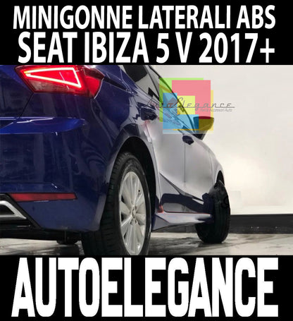 SEAT IBIZA V 2017+ MINIGONNE LATERALI SOTTO PORTA FR LOOK IN ABS
