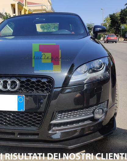 SPLITTER SOTTO PARAURTI ANTERIORE AUDI TT 8J ABS SPORTIVO NERO LIP SPOILER RSTT