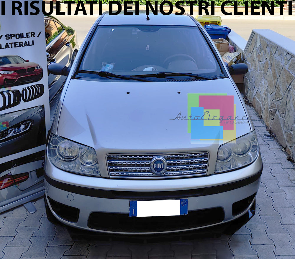 SPLITTER FIAT PUNTO 188 1999-2010 LIP NERO LUCIDO SOTTO PARAURTI ABS