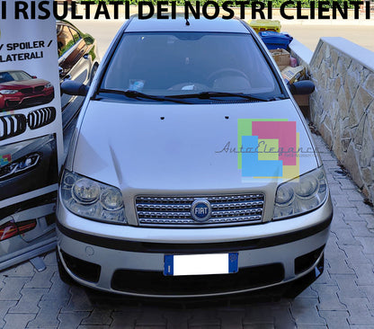 SPLITTER FIAT PUNTO 188 1999-2010 LIP NERO LUCIDO SOTTO PARAURTI ABS