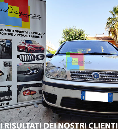 SPLITTER FIAT PUNTO 188 1999-2010 LIP NERO LUCIDO SOTTO PARAURTI ABS