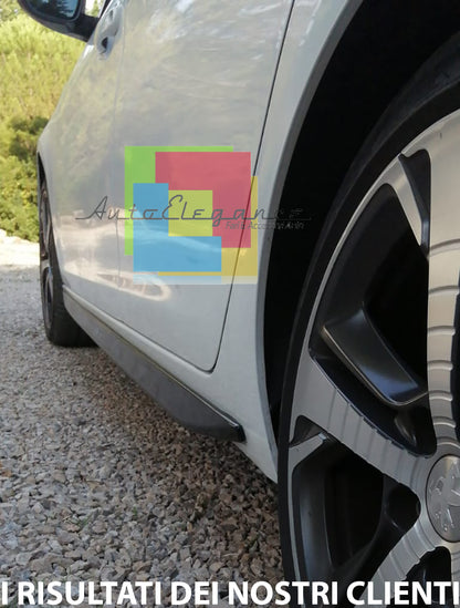 SOTTO PORTA LATERALI GTI PER PEUGEOT 308 MK3 5 PORTE 2013 IN POI MINIGONNE