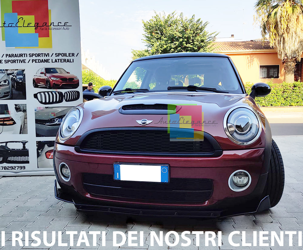 SPLITTER MINI R55 R56 R57 R58 R59 LIP GLOSS BLACK UNDER BUMPER ABS