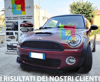 SPLITTER MINI R55 R56 R57 R58 R59 LIP GLOSS BLACK UNDER BUMPER ABS